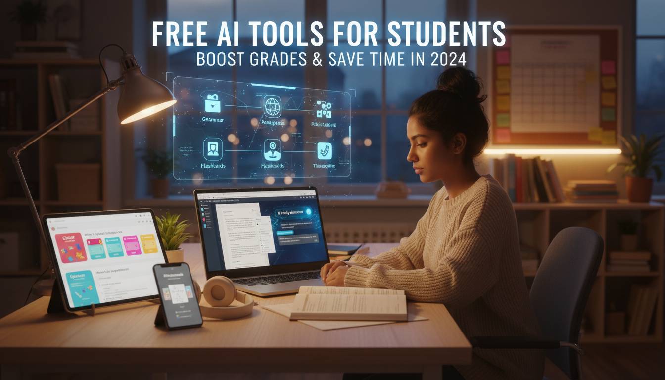 Free AI Tools for Students: Boost Grades & Save Time in 2024