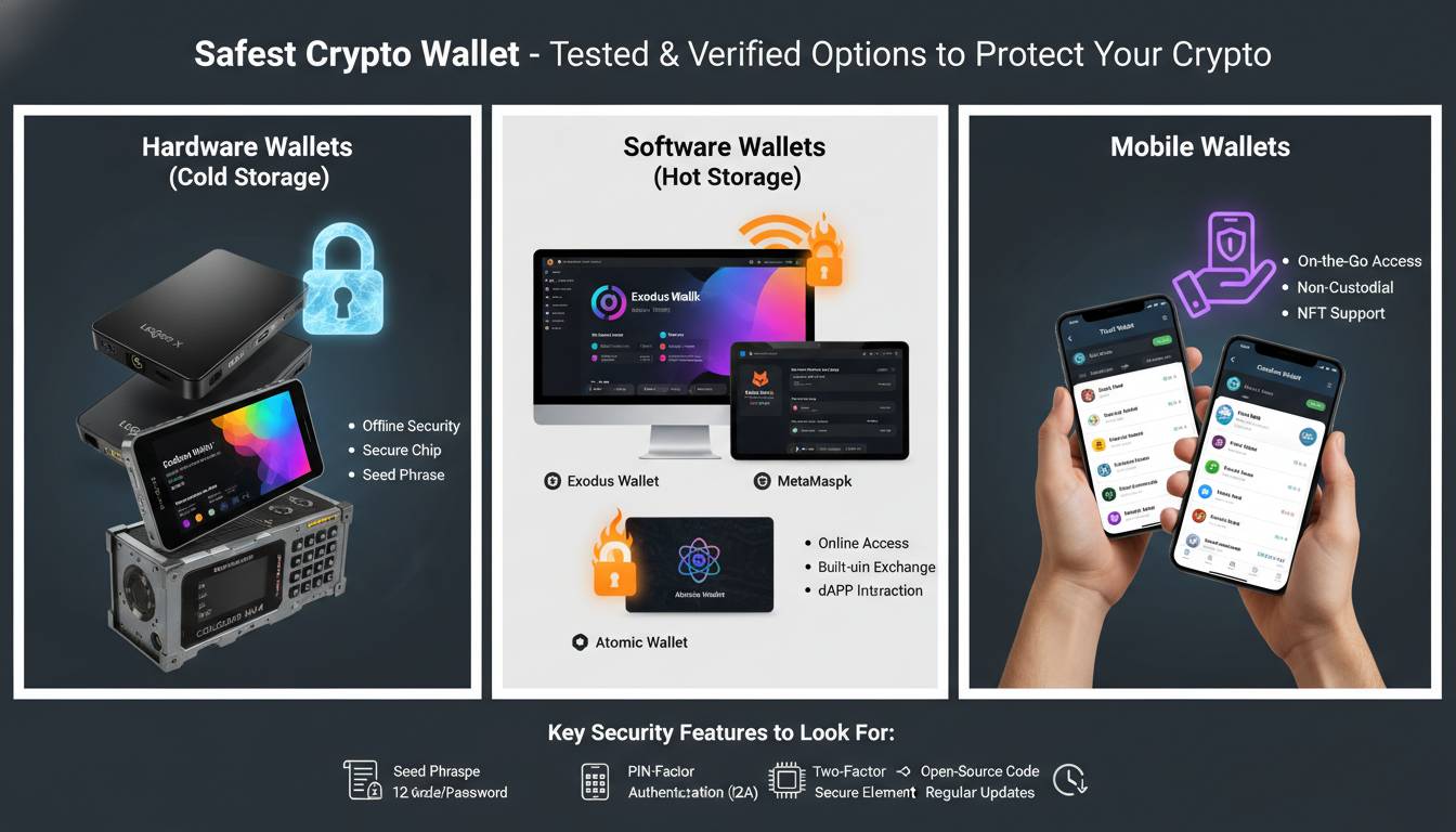 Safest Crypto Wallet – Tested & Verified Options to Protect Your Crypto